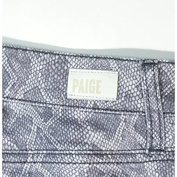 Paige Verdugo Ankle Jeans in Gray Animal Print - Picture 8 of 12